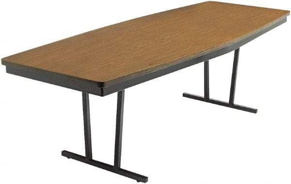 Barricks - 36" Long x 96" Wide x 30" High, Folding Table - Walnut & Black - Caliber Tooling