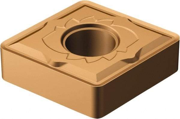 Sandvik Coromant - CNMG432 SM Grade 1115 Carbide Turning Insert - TiAlN/AlCr2O3 Finish, 80° Diamond, 1/2" Inscr Circle, 3/16" Thick, 1/32" Corner Radius - Caliber Tooling