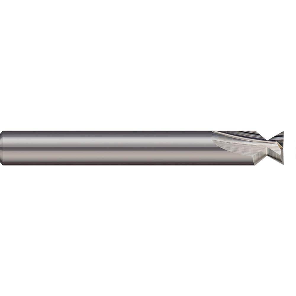 Harvey Tool - 48° 0.284" Cut Diam, 0.158" Cut Width, Solid Carbide Dovetail Cutter - Exact Industrial Supply