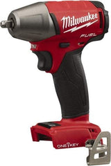 Milwaukee Tool - 3/8" Drive 18 Volt Pistol Grip Cordless Impact Wrench & Ratchet - 2,500 RPM, 0 to 3,200 BPM, 210 Ft/Lb Torque, Lithium-Ion Batteries Not Included - Caliber Tooling