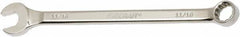 Ability One - 11/16" 12 Point Combination Wrench - 15° Offset Angle, Steel, Chrome Finish - Caliber Tooling