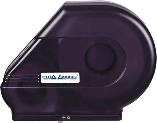 PRO-SOURCE - Jumbo Single Roll Plastic Toilet Tissue Dispenser - 6-1/4" Wide x 14" High x 16-1/2" Deep, Black - Caliber Tooling