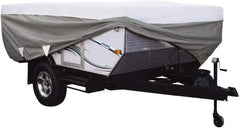 Classic Accessories - Polypropylene RV Protective Cover - 14 to 16' Long, Gray and White - Caliber Tooling