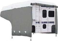 Classic Accessories - Polypropylene RV Protective Cover - 8 to 10' Long, Gray and White - Caliber Tooling