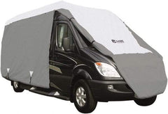 Classic Accessories - Polypropylene RV Protective Cover - 25 to 27' Long x 117" High, Gray and White - Caliber Tooling