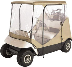 Classic Accessories - Polyester Golf Cart Protective Cover - 83 x 40", Tan - Caliber Tooling