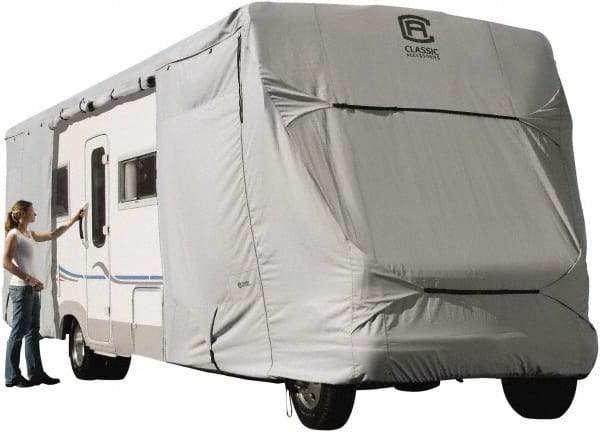 Classic Accessories - Polyester RV Protective Cover - 23 to 26' Long x 122" High, Gray - Caliber Tooling