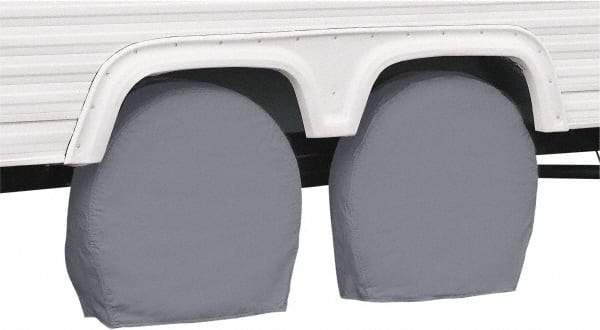 Classic Accessories - Polyvinyl Chloride RV Protective Cover - 36 to 39" Diam x 9" Wide, Gray - Caliber Tooling