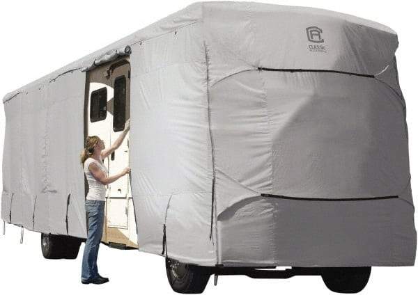 Classic Accessories - Polyester RV Protective Cover - 37 to 40' Long x 140" High, Gray - Caliber Tooling