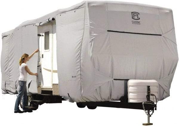 Classic Accessories - Polyester RV Protective Cover - 22 to 24' Long x 118" High, Gray - Caliber Tooling