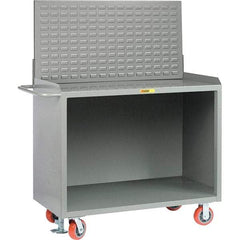 Little Giant - 3,600 Lb Capacity Mobile Service Bench - 41" Wide x 24" Deep x 43" High, Steel, Gray - Caliber Tooling