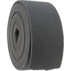 Brite Star - 30' Long x 6" Wide Nonwoven Roll - Very Fine Grade, Gray, Silicon Carbide - Caliber Tooling