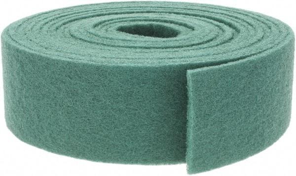 Brite Star - 30' Long x 4" Wide Nonwoven Roll - Fine Grade, Green, Aluminum Oxide - Caliber Tooling