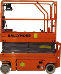 Ballymore - Cherry Pickers (Personal Lifts) Type: Drivable Scissor Lift Type of Power: (4) 12 Volt Battery - Caliber Tooling