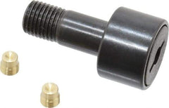 Accurate Bushing - 3/4" Roller Diam x 1/2" Width, 3/8" Stud Diam x 7/8" Length, Stud Cam Follower - Steel, 3/8" Thread Length, 3/8-24 Thread, 1-3/8" OAL, 2,140 Lb Dynamic Cap, 2,260 Lb Static Cap - Caliber Tooling