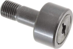 Accurate Bushing - 7/8" Roller Diam x 1/2" Width, 3/8" Stud Diam x 7/8" Length, Stud Cam Follower - Steel, 3/8" Thread Length, 3/8-24 Thread, 1-3/8" OAL, 2,140 Lb Dynamic Cap, 2,260 Lb Static Cap - Caliber Tooling