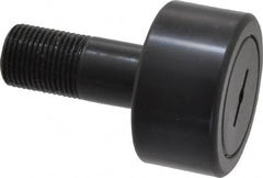 Accurate Bushing - 1-7/8" Roller Diam x 1" Width, 3/4" Stud Diam x 1-3/4" Length, Stud Cam Follower - Steel, 7/8" Thread Length, 3/4-16 Thread, 2-3/4" OAL, 7,870 Lb Dynamic Cap, 7,950 Lb Static Cap - Caliber Tooling