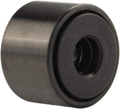 Accurate Bushing - 5/8" Bore, 2" Roller Diam x 1-1/4" Roller Width, Stainless Steel Yoke Cam Follower - 5,660 Lb Dynamic Load Capacity, 1-5/16" Overall Width - Caliber Tooling