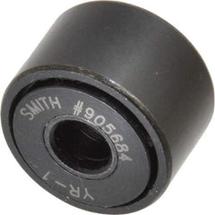 Accurate Bushing - 5/16" Bore, 1" Roller Diam x 5/8" Roller Width, Steel Yoke Cam Follower - 3,030 Lb Dynamic Load Capacity, 11/16" Overall Width - Caliber Tooling