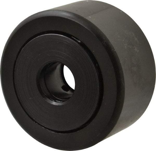 Accurate Bushing - 5/8" Bore, 2-1/4" Roller Diam x 1-1/4" Roller Width, Steel Yoke Cam Follower - 10,370 Lb Dynamic Load Capacity, 1-5/16" Overall Width - Caliber Tooling