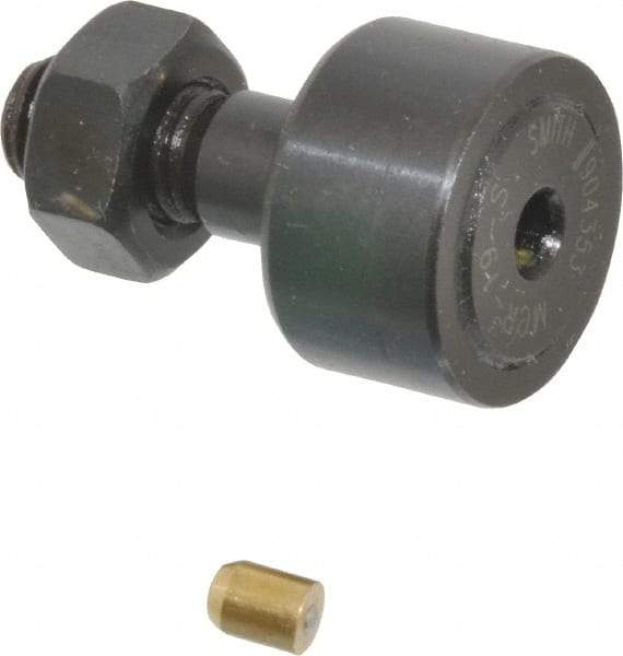 Accurate Bushing - 19mm Roller Diam x 11mm Width, 8mm Stud Diam x 20mm Length, Sealed Stud Cam Follower - Steel, 10mm Thread Length, M8x1.25 Thread, 32mm OAL, 4,250 N Dynamic Cap, 4,600 N Static Cap - Caliber Tooling