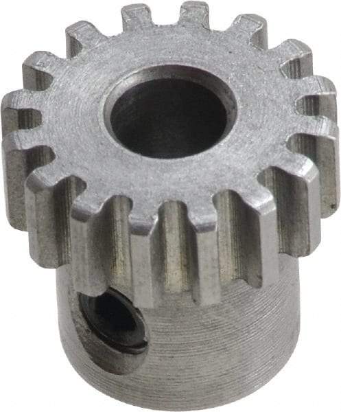 Boston Gear - 5 Pitch, 4" Pitch Diam, 20 Tooth Spur Gear - 1-3/4" Face Width, 1-1/16" Bore Diam, 3.38" Hub Diam, 14.5° Pressure Angle, Steel - Caliber Tooling