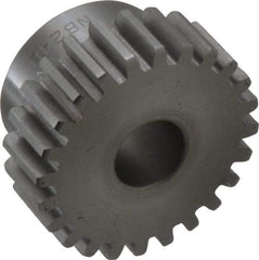 Boston Gear - 16 Pitch, 1-1/2" Pitch Diam, 24 Tooth Spur Gear - 1/2" Face Width, 1/2" Bore Diam, 1.2" Hub Diam, 14.5° Pressure Angle, Steel - Caliber Tooling