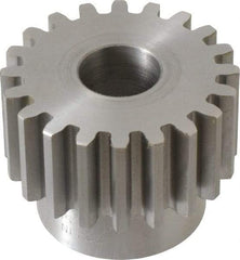 Boston Gear - 10 Pitch, 2" Pitch Diam, 20 Tooth Spur Gear - 1" Face Width, 3/4" Bore Diam, 1.62" Hub Diam, 14.5° Pressure Angle, Steel - Caliber Tooling