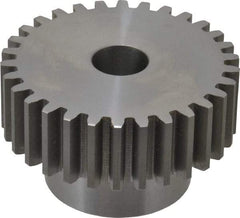 Boston Gear - 10 Pitch, 3" Pitch Diam, 30 Tooth Spur Gear - 1" Face Width, 3/4" Bore Diam, 2.02" Hub Diam, 14.5° Pressure Angle, Steel - Caliber Tooling