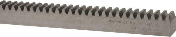 Boston Gear - 3/4" Face Width, 4 Feet Long, 3/4" Thick Steel Gear Rack - 12 Pitch - Caliber Tooling