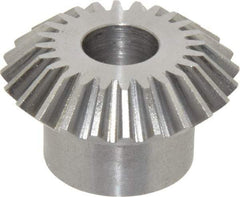 Boston Gear - 16 Pitch, 1-1/2" Pitch Diam, 24 Tooth Miter Gear - 0.32" Face Width, 1/2" Bore Diam, 1" Hub Diam, 20° Pressure Angle, Steel - Caliber Tooling