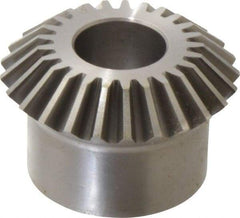 Boston Gear - 10 Pitch, 2-1/2" Pitch Diam, 25 Tooth Miter Gear - 0.56" Face Width, 1" Bore Diam, 2" Hub Diam, 20° Pressure Angle, Steel - Caliber Tooling