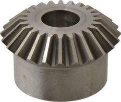 Boston Gear - 8 Pitch, 3" Pitch Diam, 24 Tooth Miter Gear - 0.68" Face Width, 1" Bore Diam, 2-1/2" Hub Diam, 20° Pressure Angle, Steel - Caliber Tooling