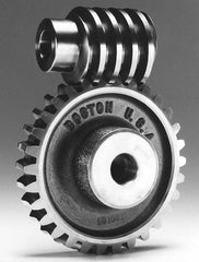 Boston Gear - 12 Pitch, 6.667" Pitch Diam, 80 Tooth Worm Gear - 5/8" Bore Diam, 14.5° Pressure Angle, Bronze - Caliber Tooling