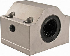 Thomson Industries - 25mm Inside Diam, 6,700 Lbs. Dynamic Capacity, Closed Single Pillow Block Linear Bearing - 60mm Overall Height x 78mm Overall Width, 40mm Btw Mount Hole Centers - Caliber Tooling