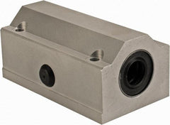 Thomson Industries - 12mm Inside Diam, 1,060 Lbs. Dynamic Capacity, Closed Twin Pillow Block Linear Bearing - 35mm Overall Height x 43mm Overall Width - Caliber Tooling