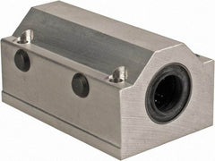 Thomson Industries - 16mm Inside Diam, 4,400 Lbs. Dynamic Capacity, Closed Twin Pillow Block Linear Bearing - 42mm Overall Height x 53mm Overall Width - Caliber Tooling