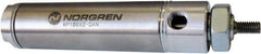 Norgren - 2-1/2" Stroke x 2-1/2" Bore Double Acting Air Cylinder - 1/4 Port, 1/2-20 Rod Thread - Caliber Tooling