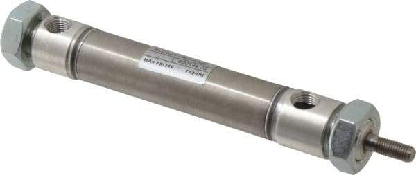 Norgren - 2" Stroke x 3/4" Bore Double Acting Air Cylinder - 1/8 Port, 1/4-28 Rod Thread - Caliber Tooling