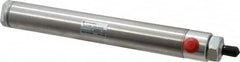 Norgren - 6" Stroke x 1-1/16" Bore Double Acting Air Cylinder - 1/8 Port, 5/16-24 Rod Thread - Caliber Tooling