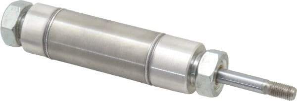 Norgren - 1" Stroke x 1-1/16" Bore Double Acting Air Cylinder - 1/8 Port, 5/16-24 Rod Thread - Caliber Tooling