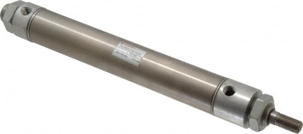 Norgren - 6" Stroke x 1-1/4" Bore Double Acting Air Cylinder - 1/8 Port, 7/16-20 Rod Thread - Caliber Tooling