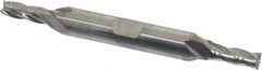 Niagara Cutter - 7/32", 9/16" LOC, 3/8" Shank Diam, 3-3/8" OAL, 4 Flute, Solid Carbide Square End Mill - Double End, Uncoated, Spiral Flute, 30° Helix, Centercutting, Right Hand Cut, Right Hand Flute, Series CD430 - Caliber Tooling