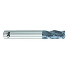 1/4" Dia. - 2-1/2" OAL - .020 CR-Solid Carbide - HP End Mill-4 FL - Caliber Tooling