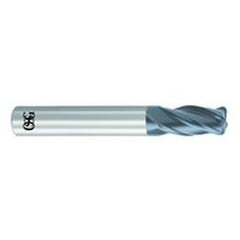 3/8" Dia. - 2-1/2" OAL - .060 CR-Solid Carbide - HP End Mill-4 FL - Caliber Tooling