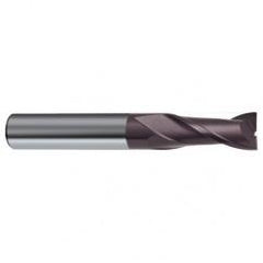 20mm Dia. x 104mm Overall Length 2-Flute Square End Solid Carbide SE End Mill-Round Shank-Center Cut-Firex - Caliber Tooling