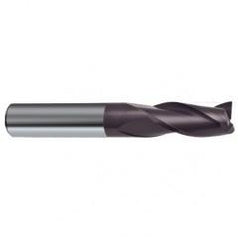 20mm Dia. x 104mm Overall Length 3-Flute Square End Solid Carbide SE End Mill-Round Shank-Center Cut-Firex - Caliber Tooling