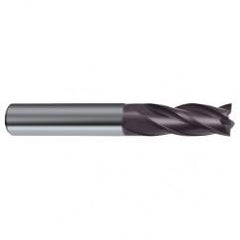 18mm Dia. x 92mm Overall Length 4-Flute Square End Solid Carbide SE End Mill-Round Shank-Center Cut-Firex - Caliber Tooling