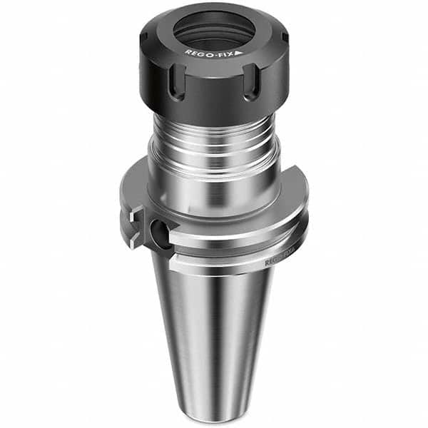 Collet Chuck: 3 to 26 mm Capacity, ER Collet, Taper Shank 5″ Projection, 0.0001″ TIR, Balanced to 25,000 RPM, Through Coolant