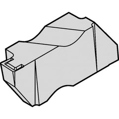 Kennametal - 4M600NG K Grade KCU25, 6mm Cutting Width Carbide Grooving Insert - 6.35mm Max Depth of Cut, Left Hand, 0.57mm Corner Radius, AlTiN Finish - Caliber Tooling